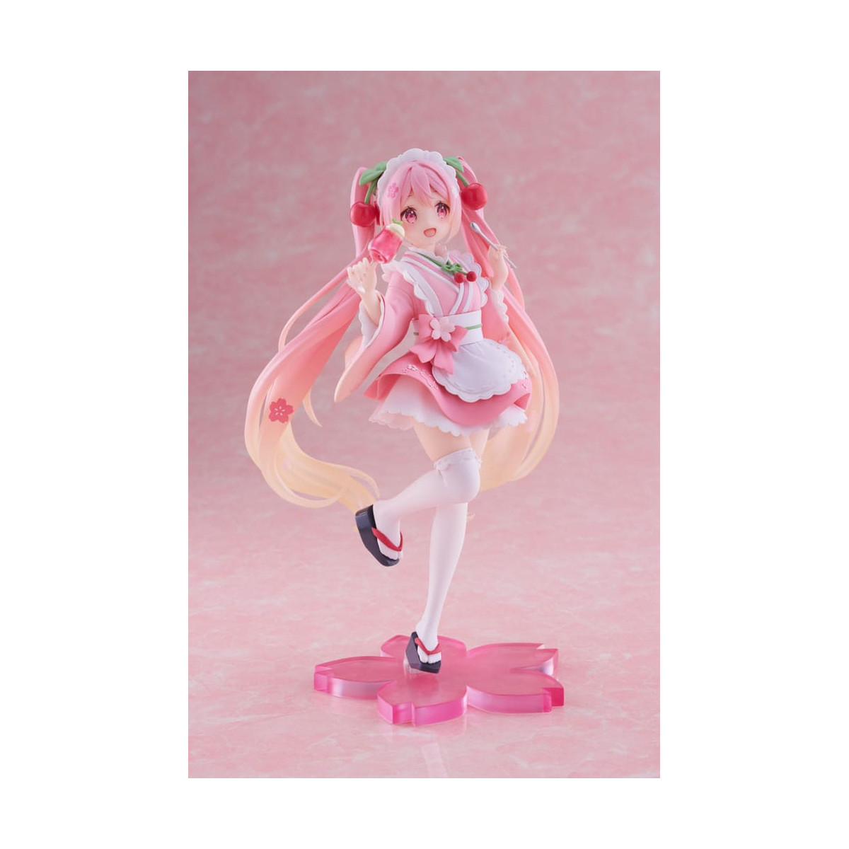 Taito AMP Fig - Hatsune Miku - Sakura Miku «Newley Written», versión «Japanese Cafe», reedición
