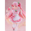 Taito AMP Fig - Hatsune Miku - Sakura Miku «Newley Written», versión «Japanese Cafe», reedición