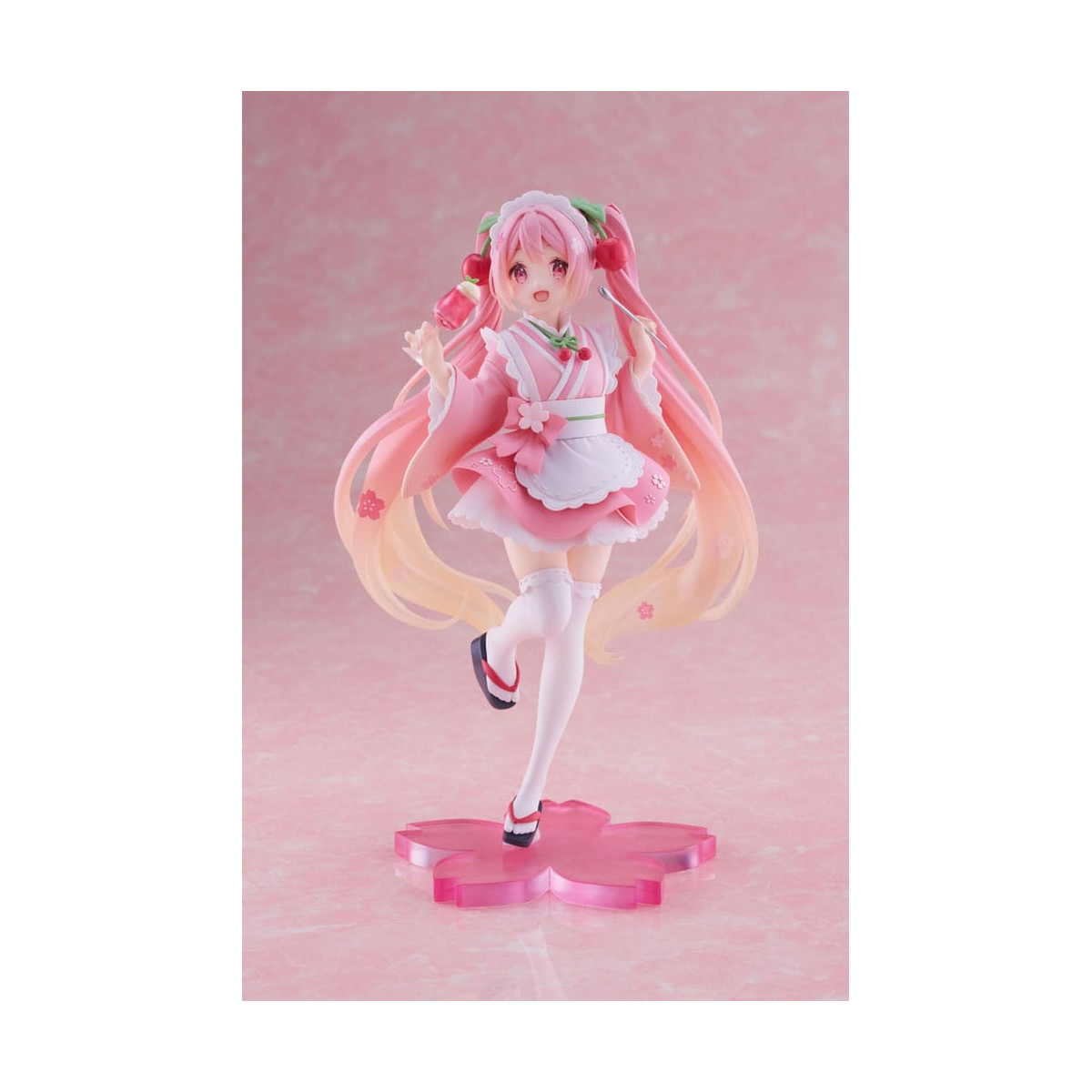 Taito AMP Fig - Hatsune Miku - Sakura Miku «Newley Written», versión «Japanese Cafe», reedición