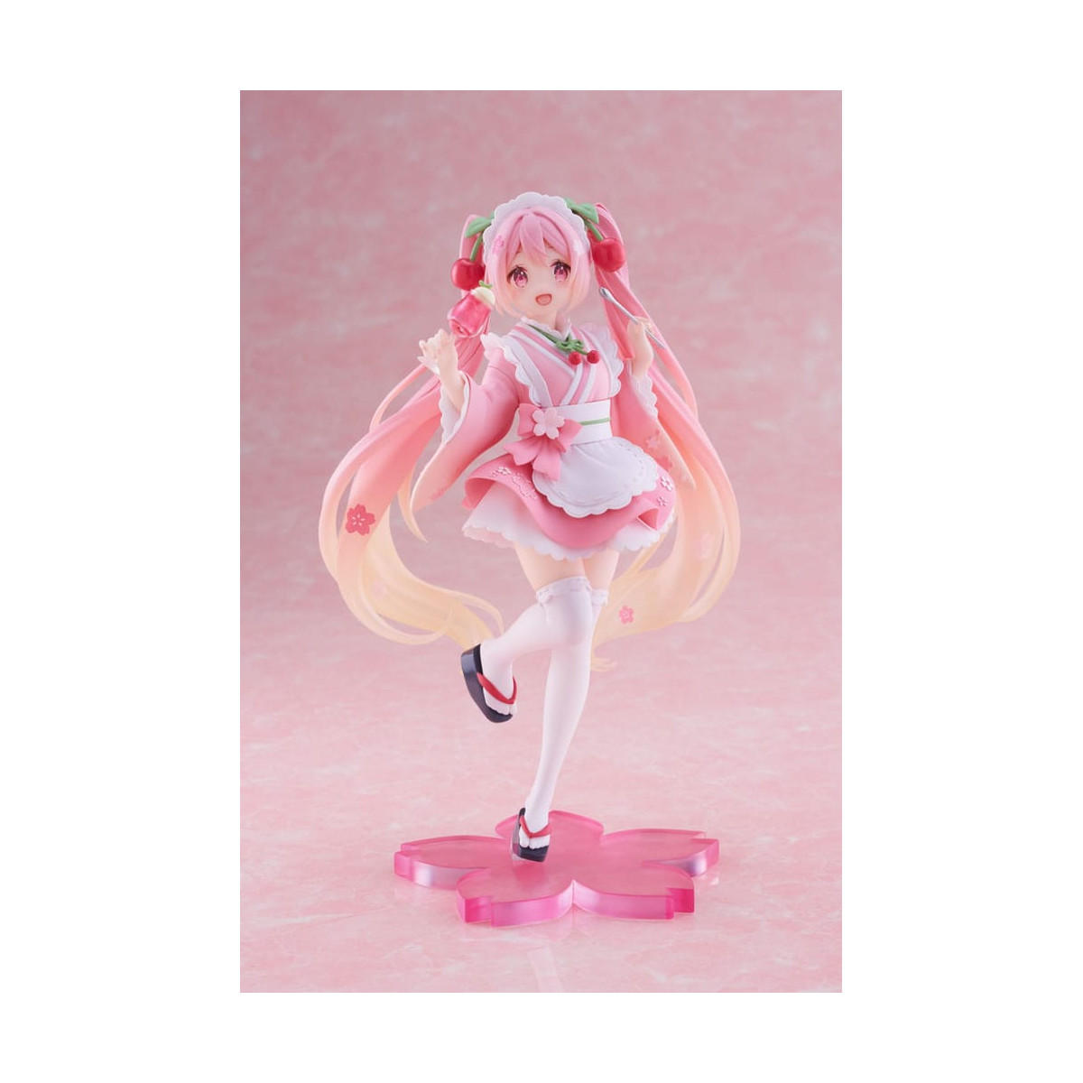 Taito AMP Fig - Hatsune Miku - Sakura Miku «Newley Written», versión «Japanese Cafe», reedición