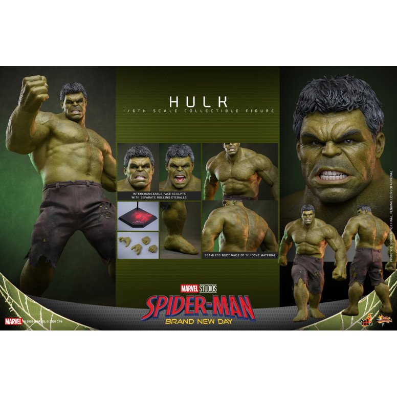 Hot Toys - Hulk 1/6 MMS905 - Spider-Man de Marvel: Brand New Day