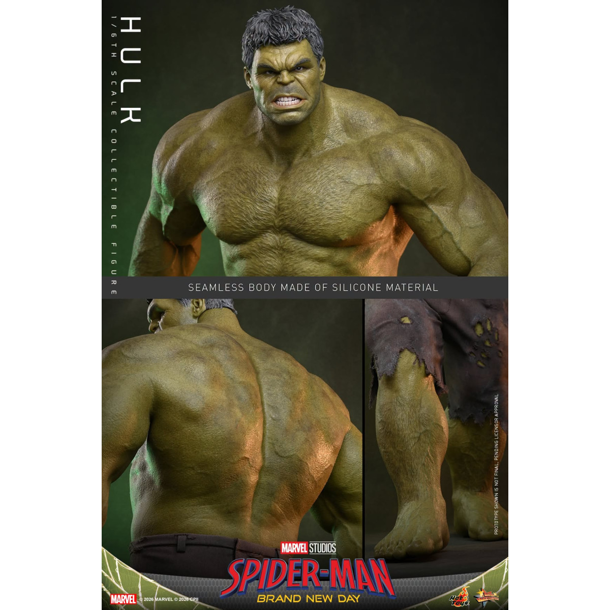 Hot Toys - Hulk 1/6 MMS905 - Spider-Man de Marvel: Brand New Day