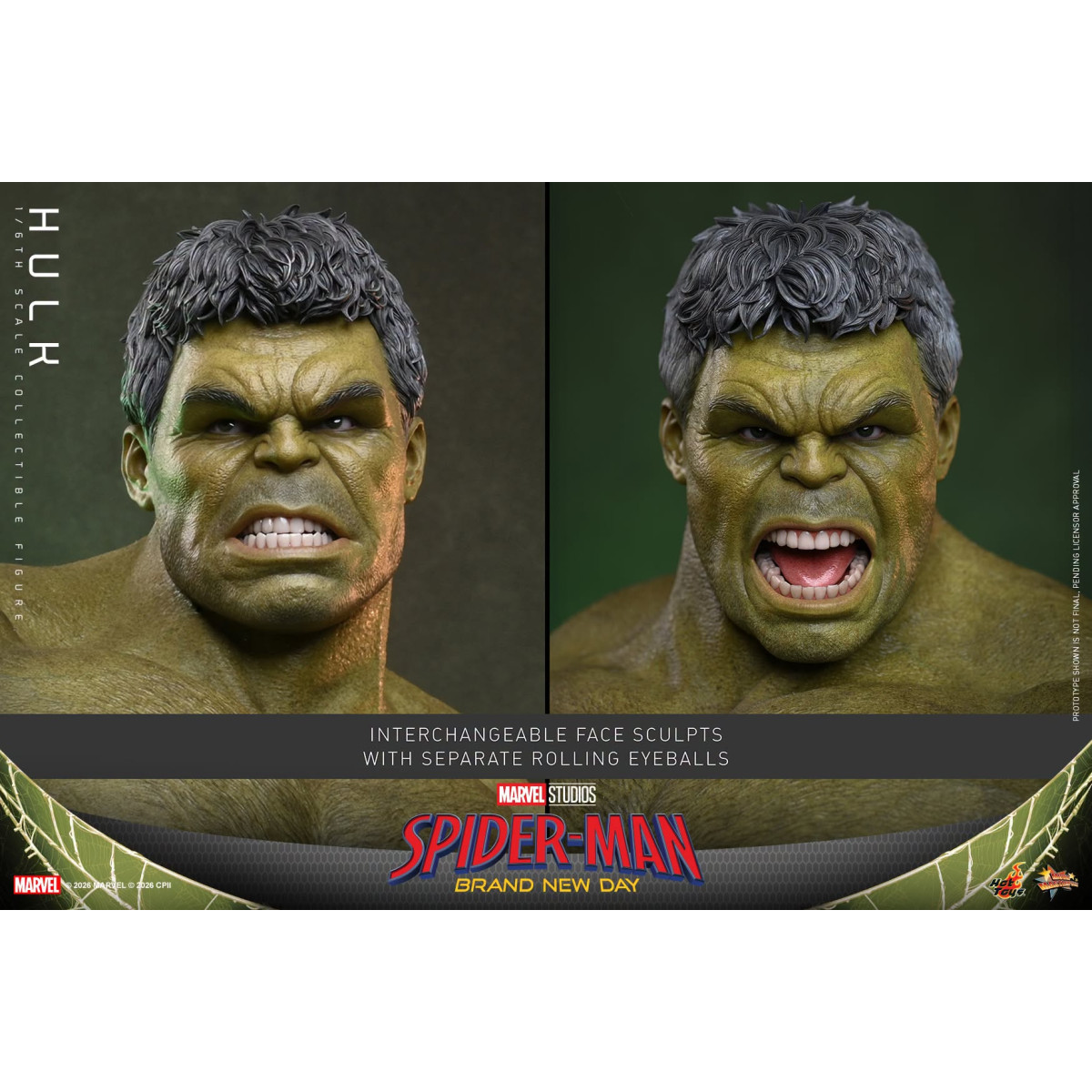 Hot Toys - Hulk 1/6 MMS905 - Spider-Man de Marvel: Brand New Day