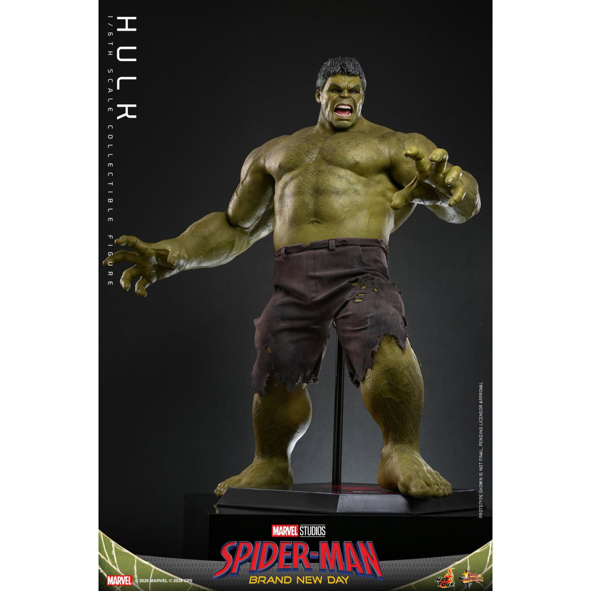 Hot Toys - Hulk 1/6 MMS905 - Spider-Man de Marvel: Brand New Day