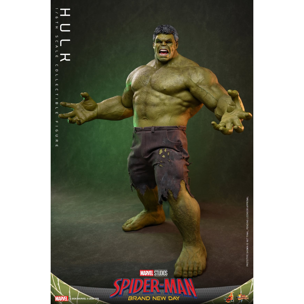 Hot Toys - Hulk 1/6 MMS905 - Spider-Man de Marvel: Brand New Day