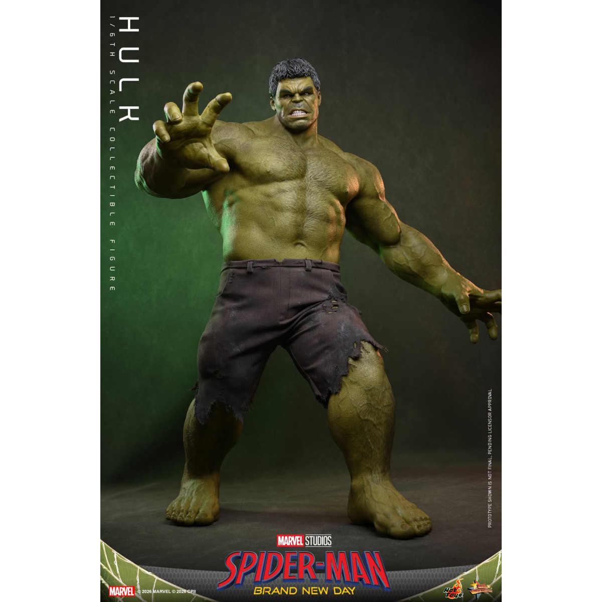 Hot Toys - Hulk 1/6 MMS905 - Spider-Man de Marvel: Brand New Day