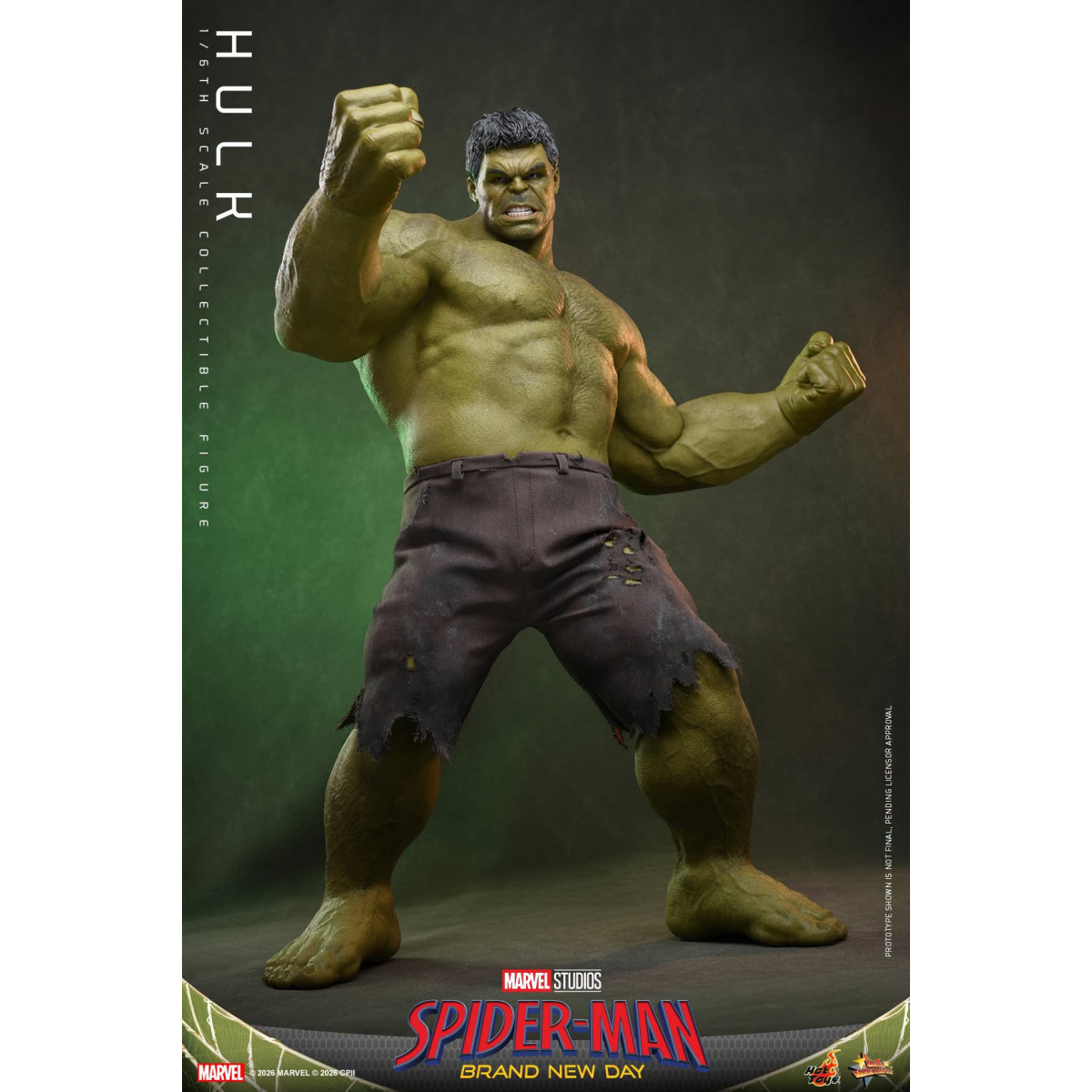 Hot Toys - Hulk 1/6 MMS905 - Spider-Man de Marvel: Brand New Day