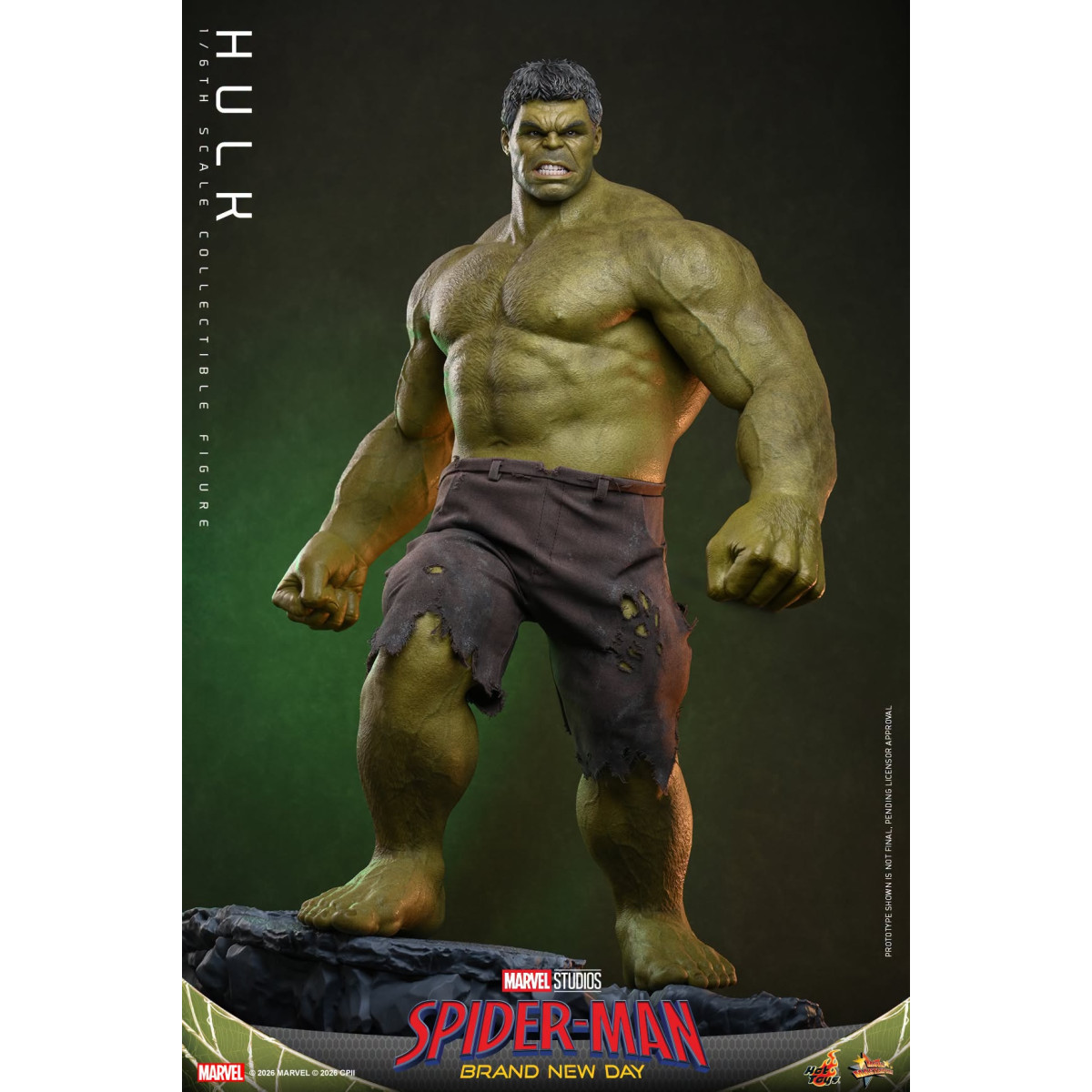 Hot Toys - Hulk 1/6 MMS905 - Spider-Man de Marvel: Brand New Day