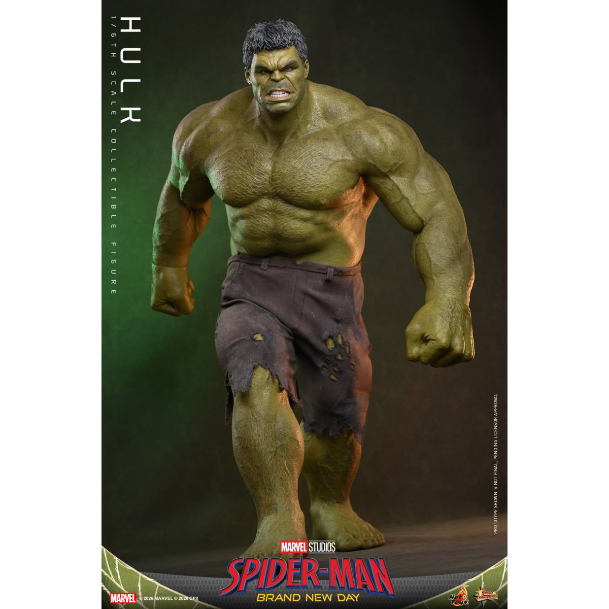 Hot Toys - Hulk 1/6 MMS905 - Spider-Man de Marvel: Brand New Day