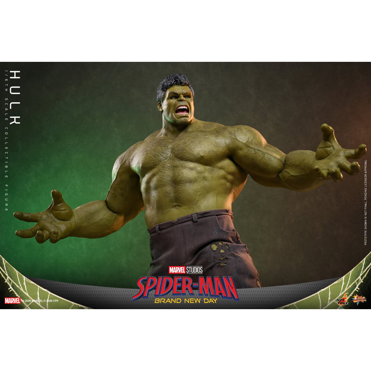 Hot Toys - Hulk 1/6 MMS905 - Spider-Man de Marvel: Brand New Day