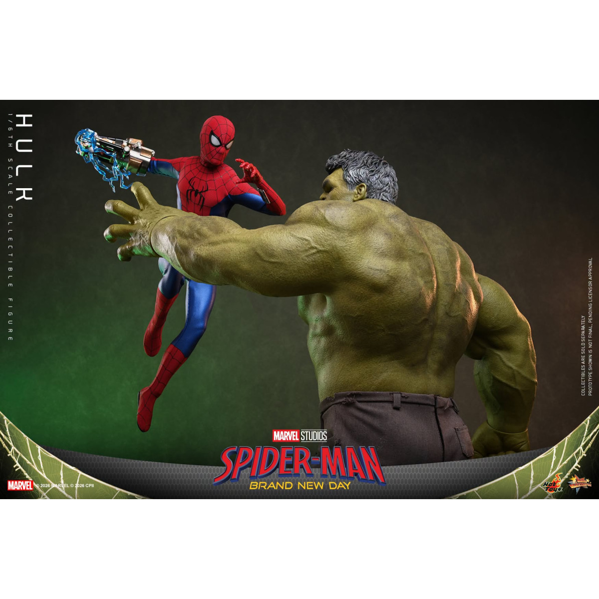 Hot Toys - Hulk 1/6 MMS905 - Spider-Man de Marvel: Brand New Day
