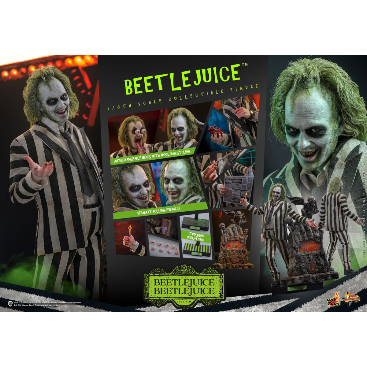 Hot Toys - Beetlejuice MMS 1/6 - Beetlejuice Beetlejuice Figurita
