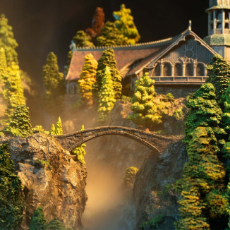 Weta - Rivendell Edición Limitada Environment - El Señor de los Anillos - LOTR Fondcombe