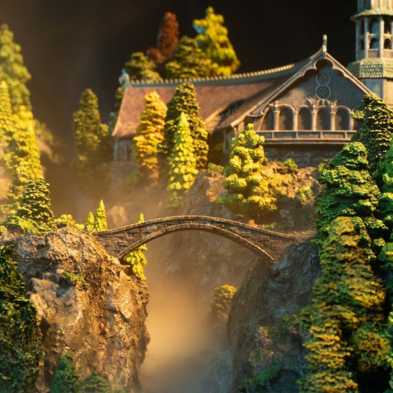 Weta - Rivendell Edición Limitada Environment - El Señor de los Anillos - LOTR Fondcombe