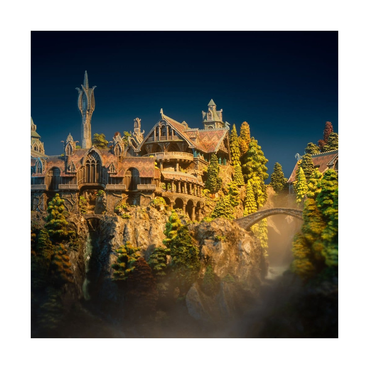 Weta - Rivendell Edición Limitada Environment - El Señor de los Anillos - LOTR Fondcombe