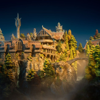 Weta - Rivendell Edición Limitada Environment - El Señor de los Anillos - LOTR Fondcombe