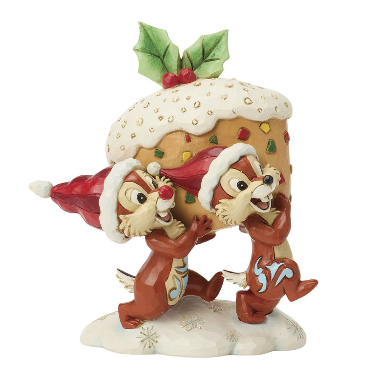Enesco - Chip y Dale y el pastel de frutas - Disney Traditions by Jim Shore - Chip and Dale Fruit Cake