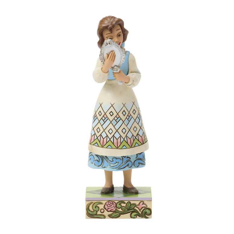 Enesco La Bella y la Bestia - BELLE WITH MIRROR - Disney Traditions by Jim Shore