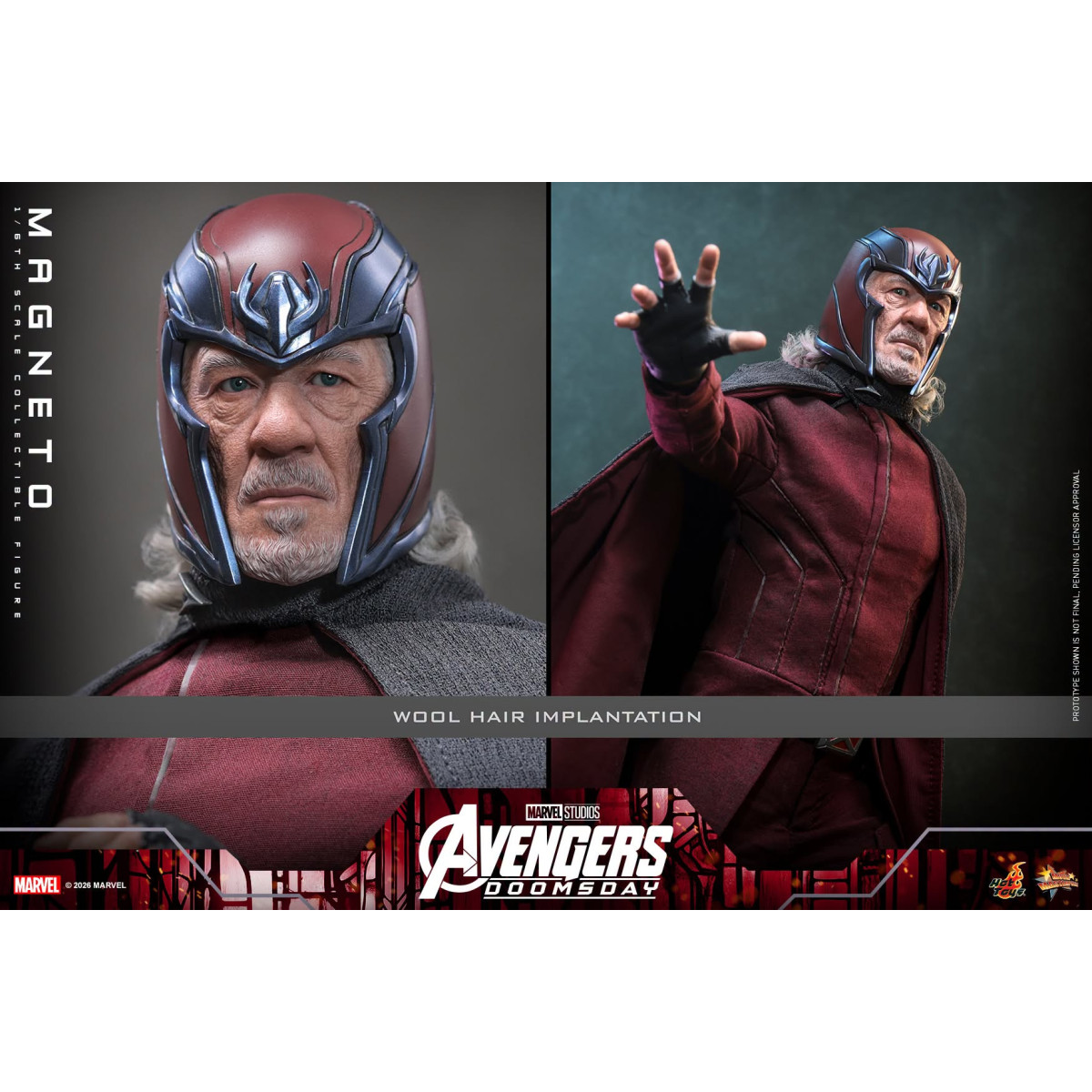 Hot Toys - Magneto MMS, escala 1/6 - Avengers: Doomsday