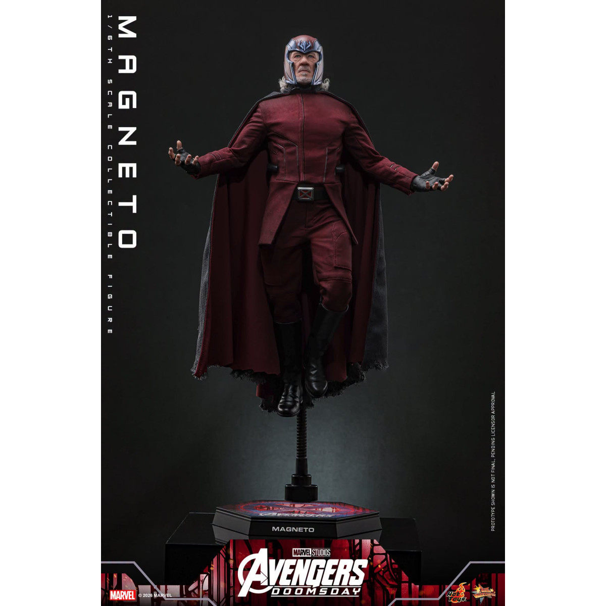 Hot Toys - Magneto MMS, escala 1/6 - Avengers: Doomsday