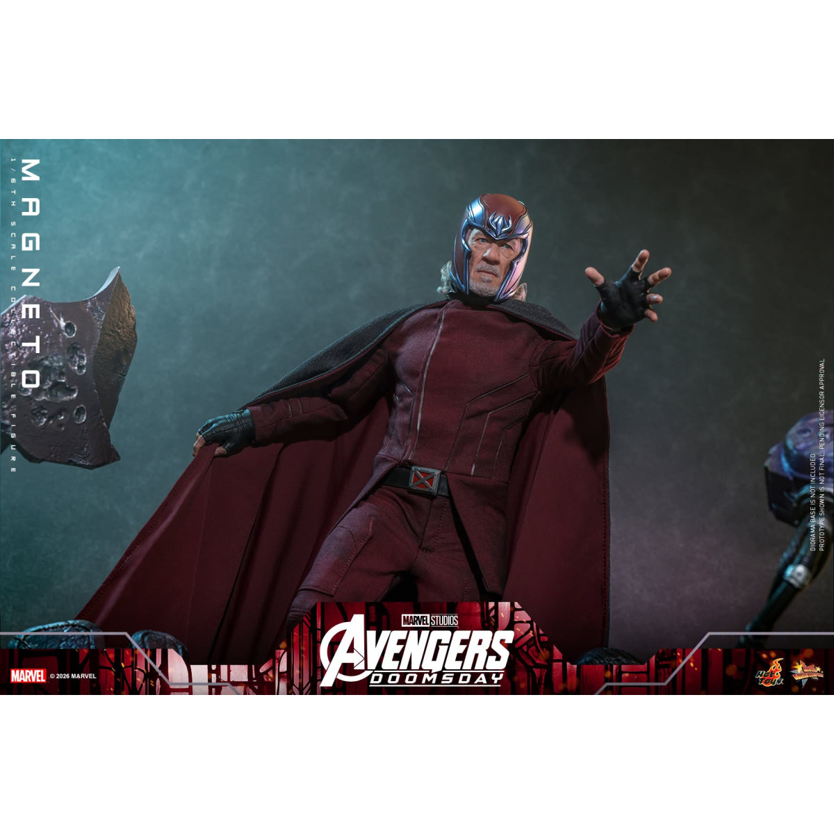 Hot Toys - Magneto MMS, escala 1/6 - Avengers: Doomsday