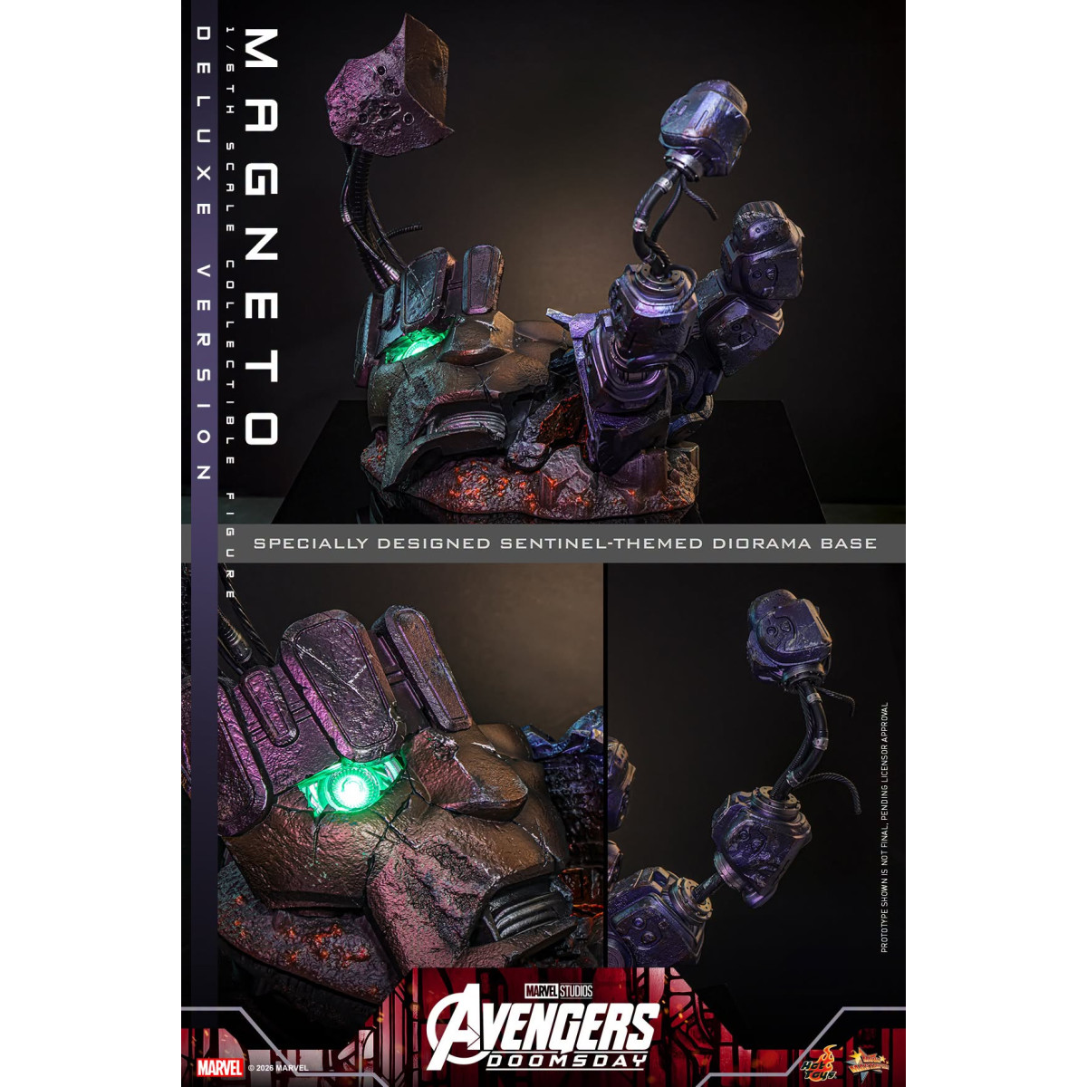 Hot Toys - Magneto Deluxe version MMS , escala 1/6 - Avengers: Doomsday