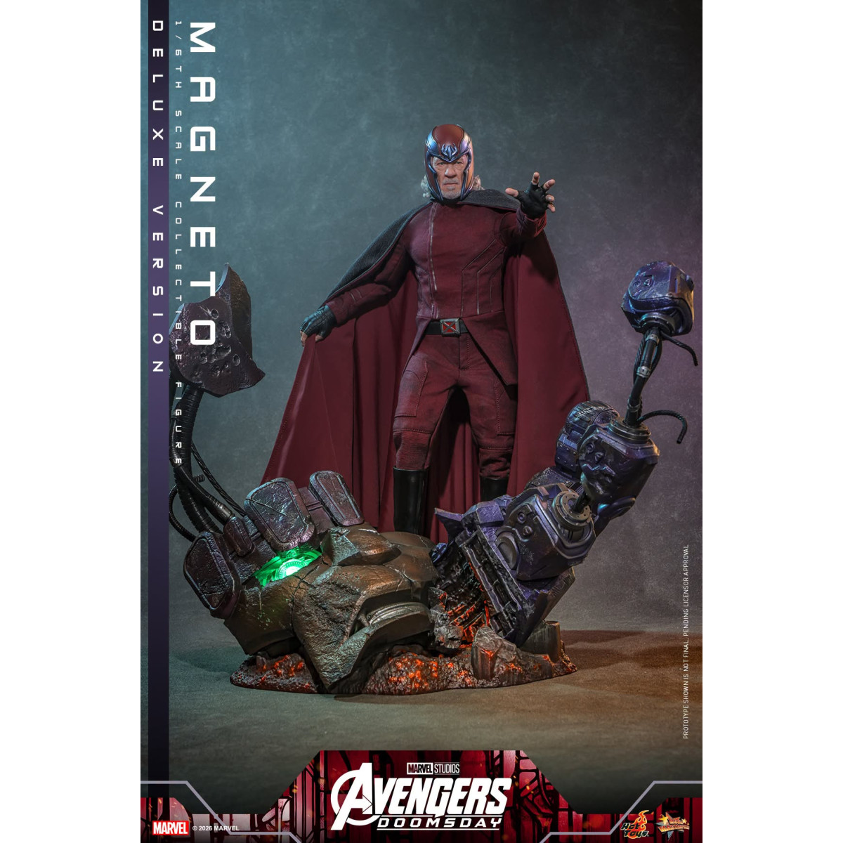 Hot Toys - Magneto Deluxe version MMS , escala 1/6 - Avengers: Doomsday