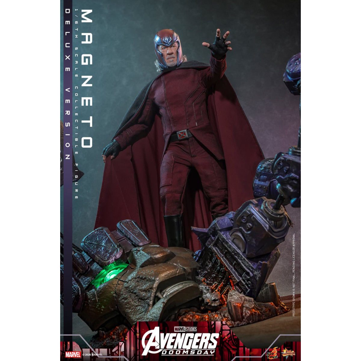 Hot Toys - Magneto Deluxe version MMS , escala 1/6 - Avengers: Doomsday