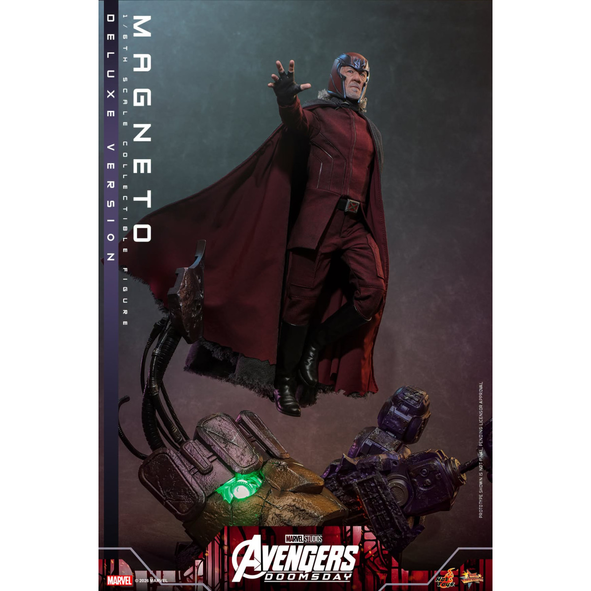 Hot Toys - Magneto Deluxe version MMS , escala 1/6 - Avengers: Doomsday