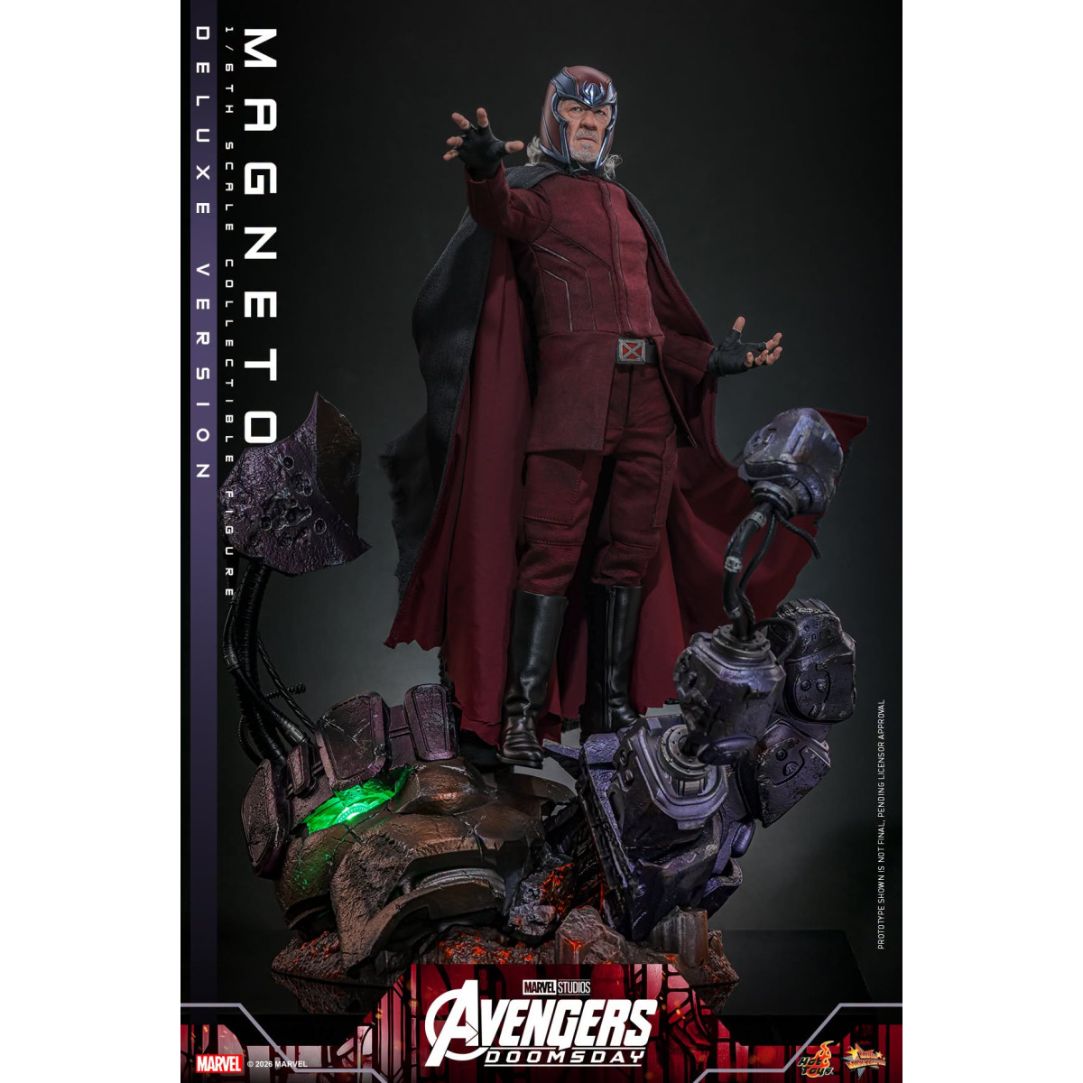 Hot Toys - Magneto Deluxe version MMS , escala 1/6 - Avengers: Doomsday