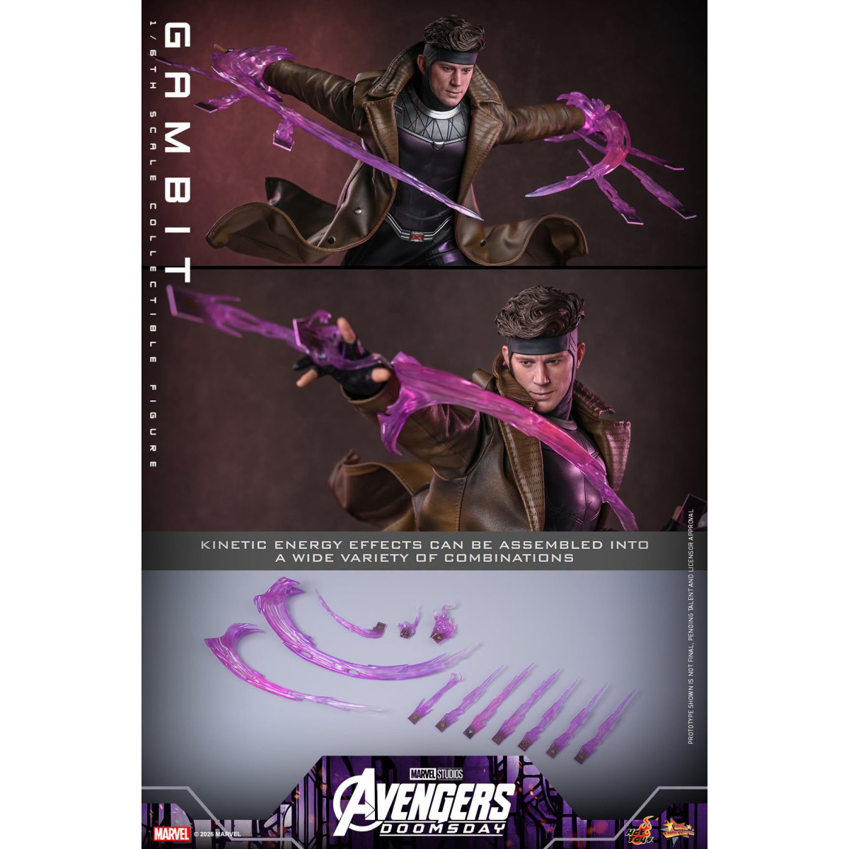 Hot Toys - Gambit MMS, escala 1/6 - Avengers: Doomsday