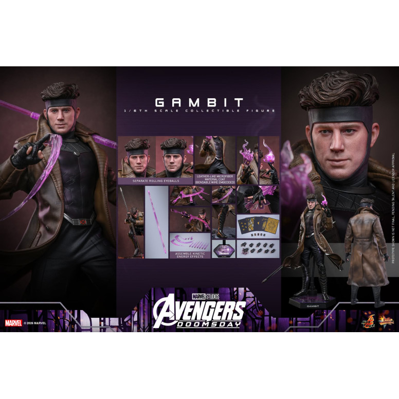 Hot Toys - Gambit MMS, escala 1/6 - Avengers: Doomsday
