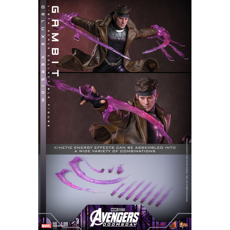 Hot Toys - Gambit Deluxe version MMS , escala 1/6 - Avengers: Doomsday