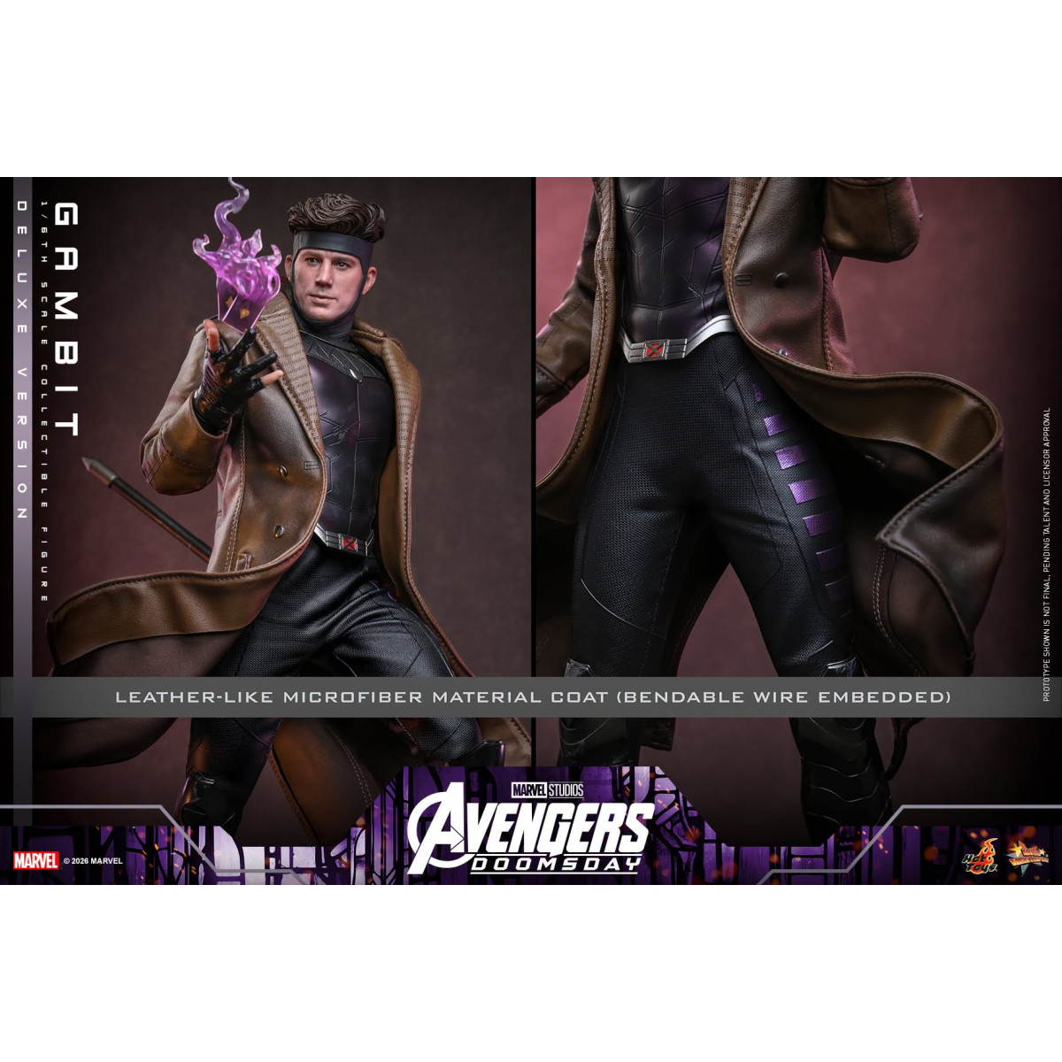Hot Toys - Gambit Deluxe version MMS , escala 1/6 - Avengers: Doomsday