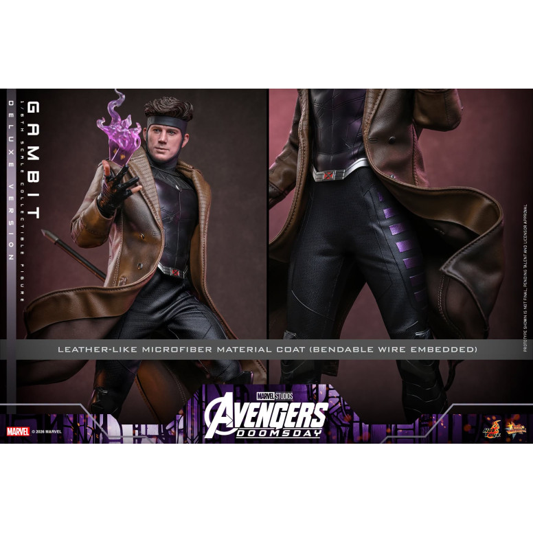 Hot Toys - Gambit Deluxe version MMS , escala 1/6 - Avengers: Doomsday