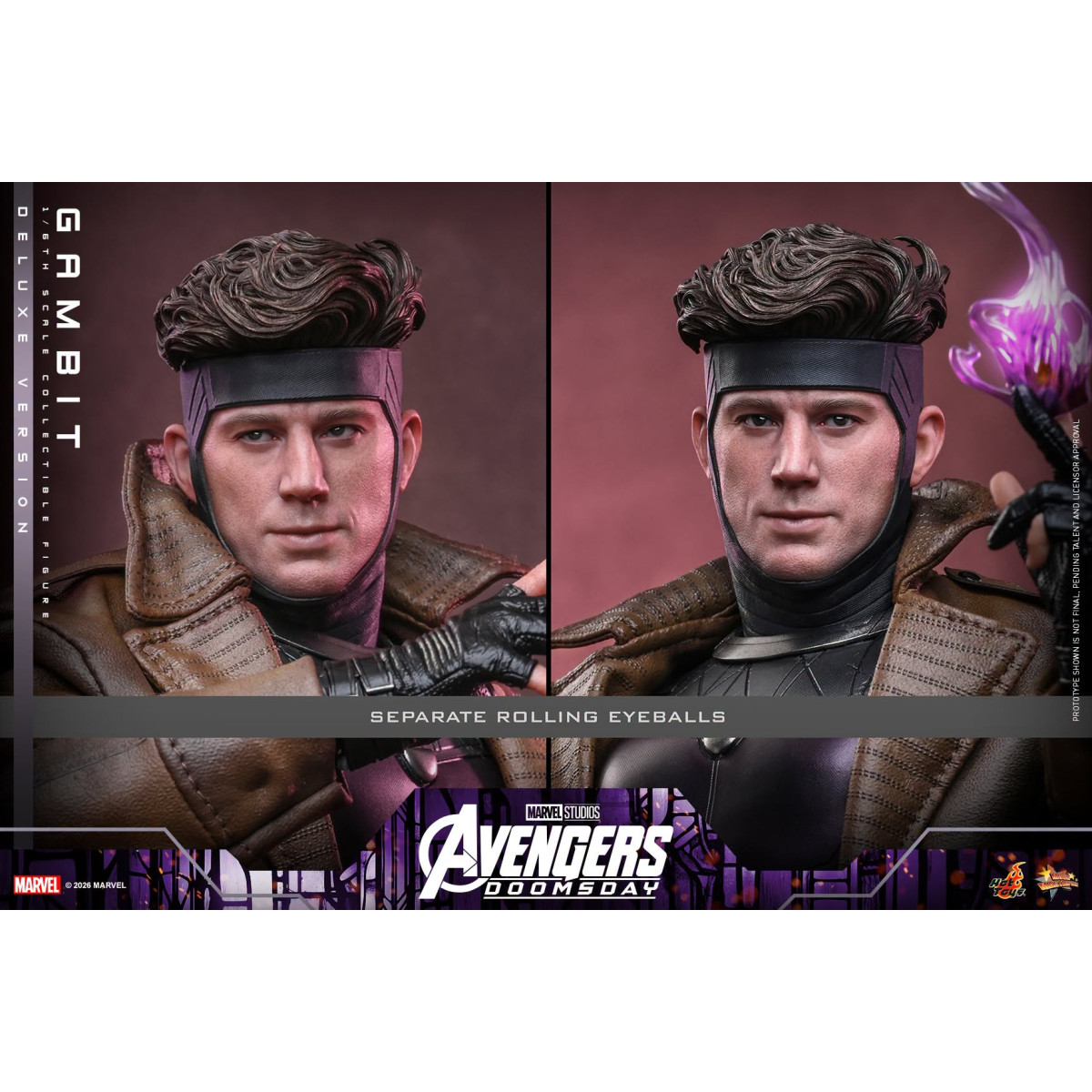 Hot Toys - Gambit Deluxe version MMS , escala 1/6 - Avengers: Doomsday