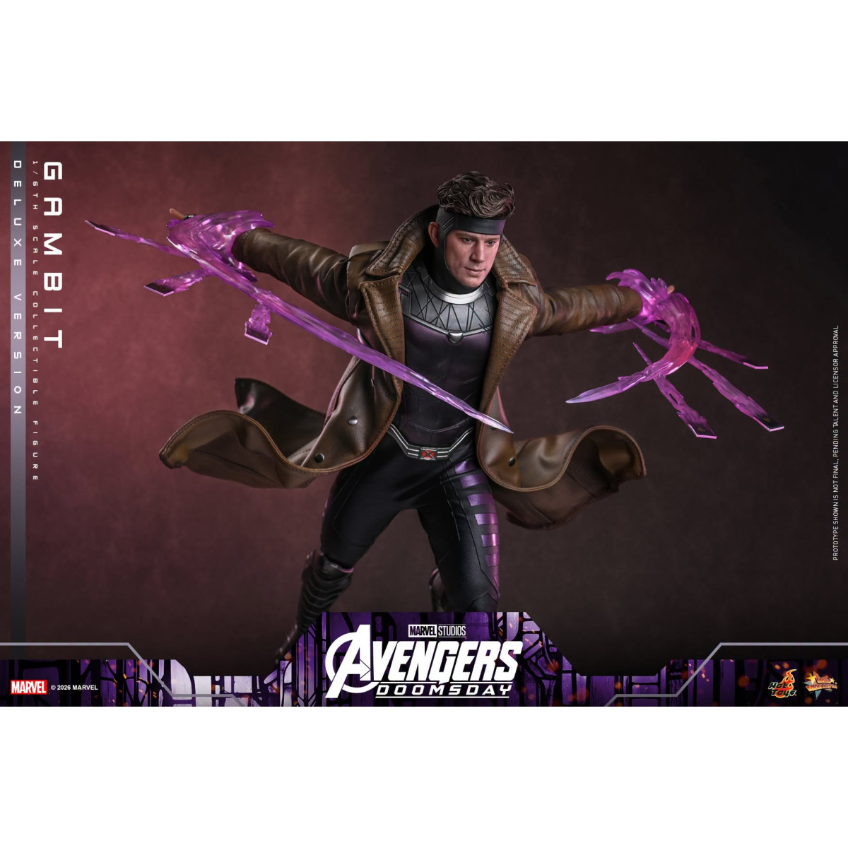 Hot Toys - Gambit Deluxe version MMS , escala 1/6 - Avengers: Doomsday