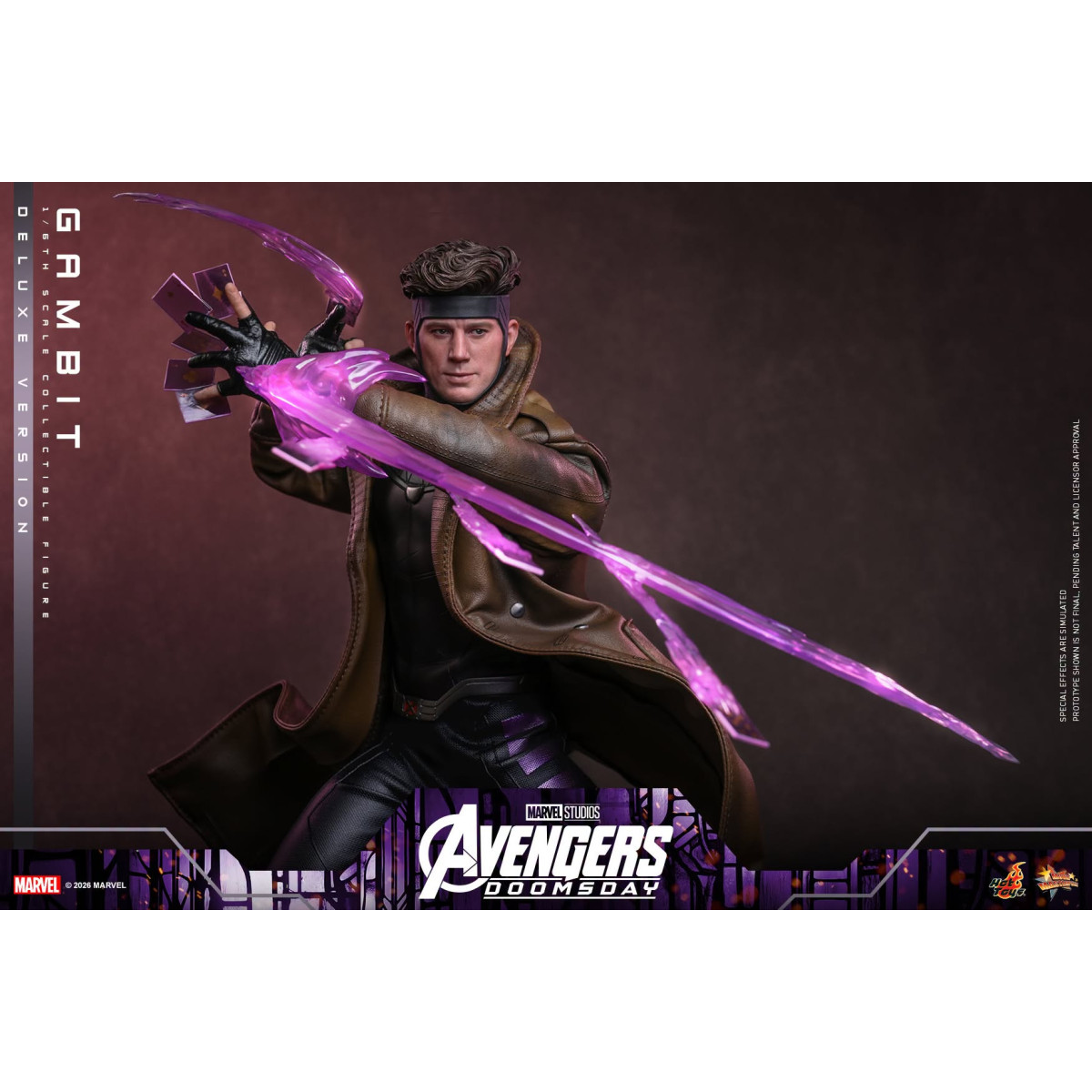Hot Toys - Gambit Deluxe version MMS , escala 1/6 - Avengers: Doomsday