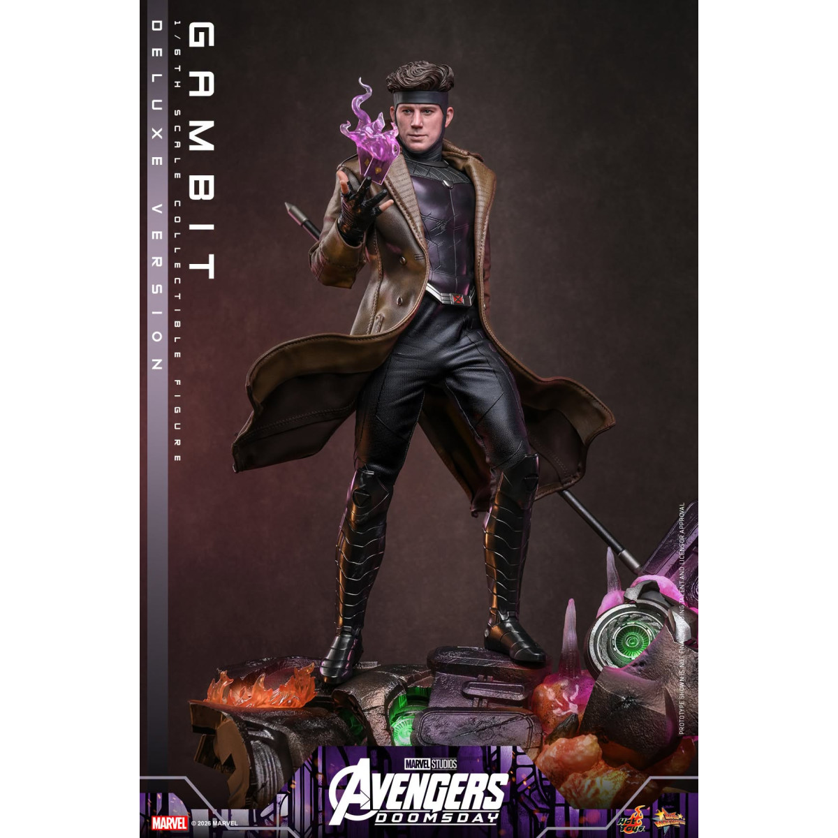 Hot Toys - Gambit Deluxe version MMS , escala 1/6 - Avengers: Doomsday