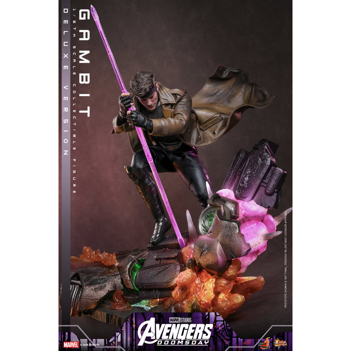 Hot Toys - Gambit Deluxe version MMS , escala 1/6 - Avengers: Doomsday