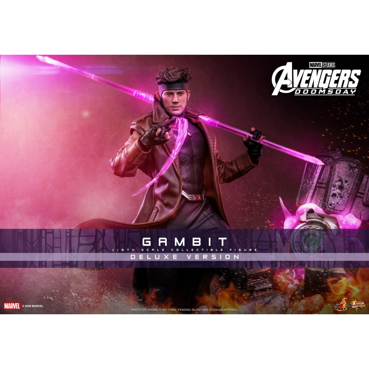 Hot Toys - Gambit Deluxe version MMS , escala 1/6 - Avengers: Doomsday