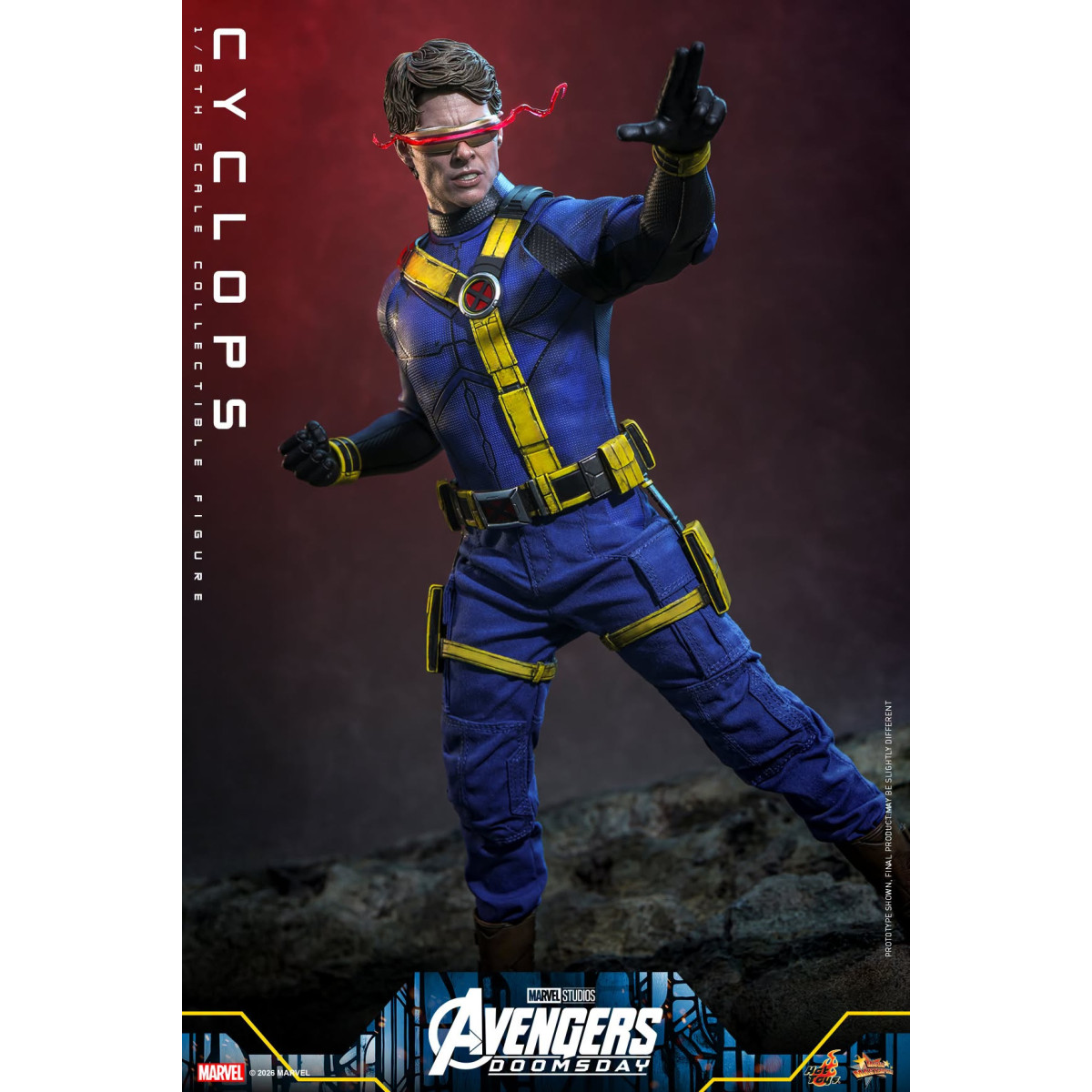 Hot Toys - Cíclope MMS, escala 1/6 - Avengers: Doomsday