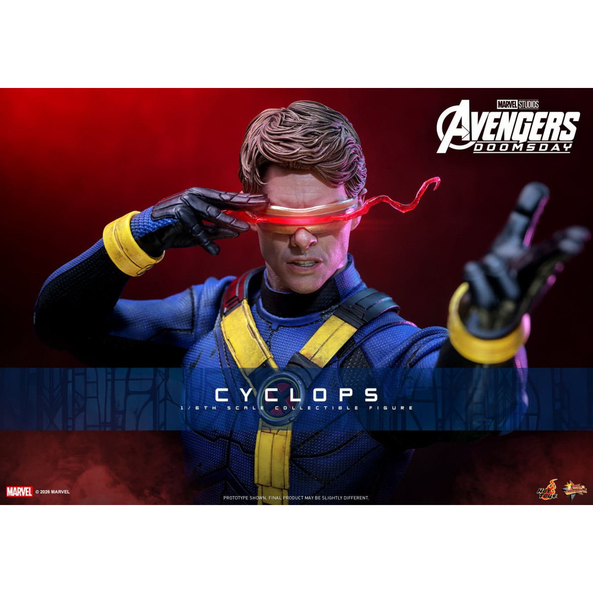 Hot Toys - Cíclope MMS, escala 1/6 - Avengers: Doomsday