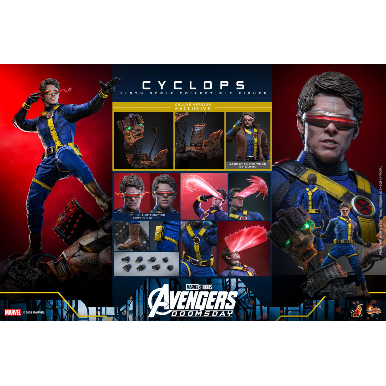 Hot Toys - Cyclops, versión Deluxe « MMS », escala 1/6 - Avengers: Doomsday