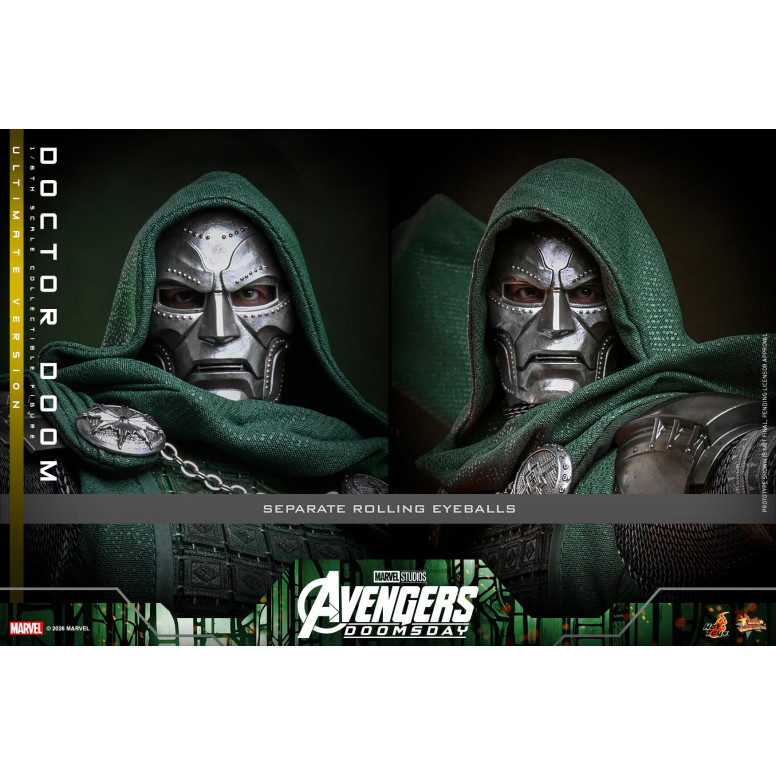 Hot Toys - Doctor Doom, versión Ultimate MMS907 a escala 1/6 - Avengers: Doomsday