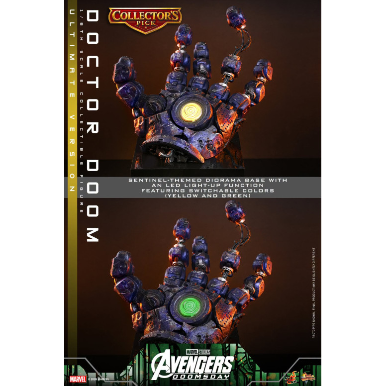 Hot Toys - Doctor Doom, versión Ultimate MMS907 a escala 1/6 - Avengers: Doomsday