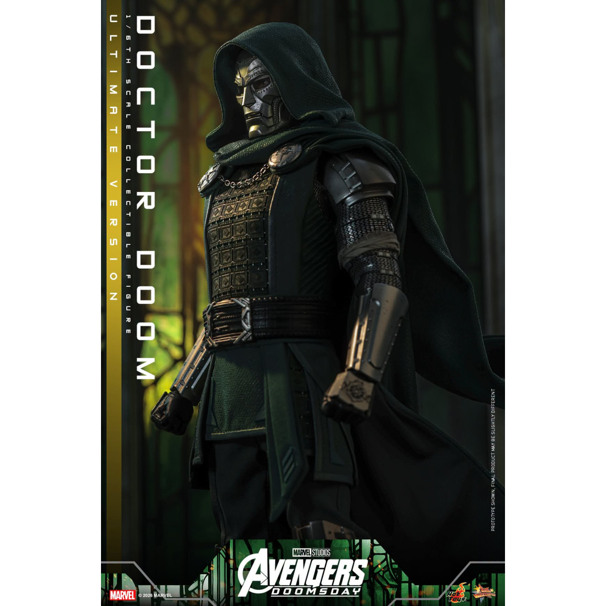Hot Toys - Doctor Doom, versión Ultimate MMS907 a escala 1/6 - Avengers: Doomsday