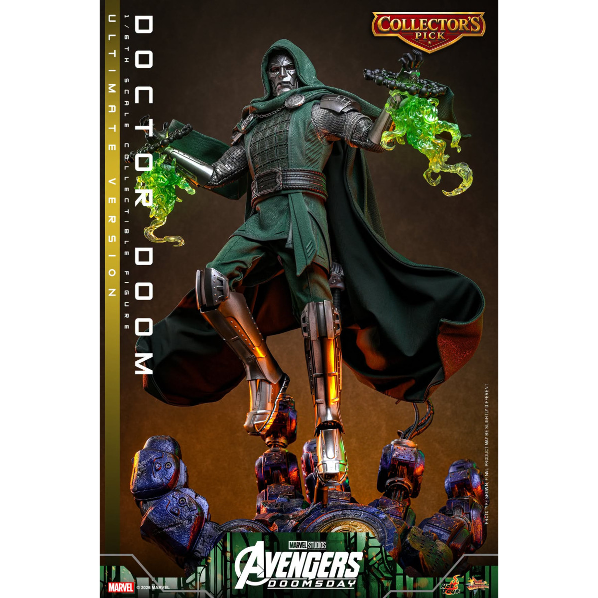 Hot Toys - Doctor Doom, versión Ultimate MMS907 a escala 1/6 - Avengers: Doomsday