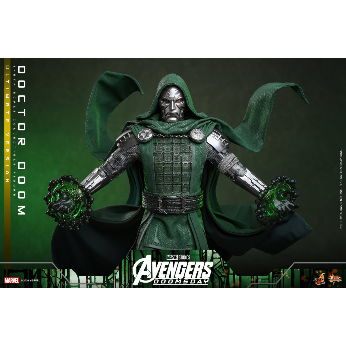 Hot Toys - Doctor Doom, versión Ultimate MMS907 a escala 1/6 - Avengers: Doomsday