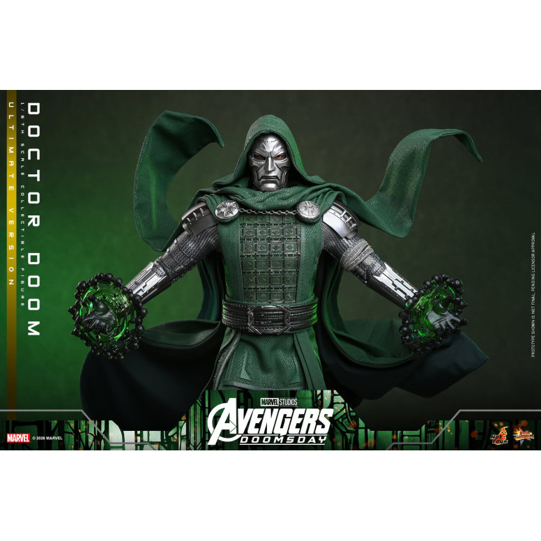 Hot Toys - Doctor Doom, versión Ultimate MMS907 a escala 1/6 - Avengers: Doomsday